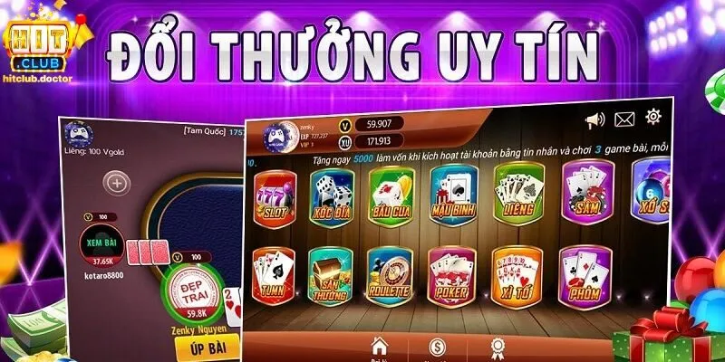 Top các tựa game bài đổi thẻ cào hot nhất 2024 tại Hitclub.doctor 