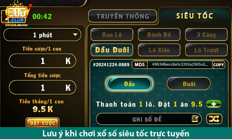 Chơi lô đề siêu tốc cược nhỏ trúng cực khủng trên tải hitclub