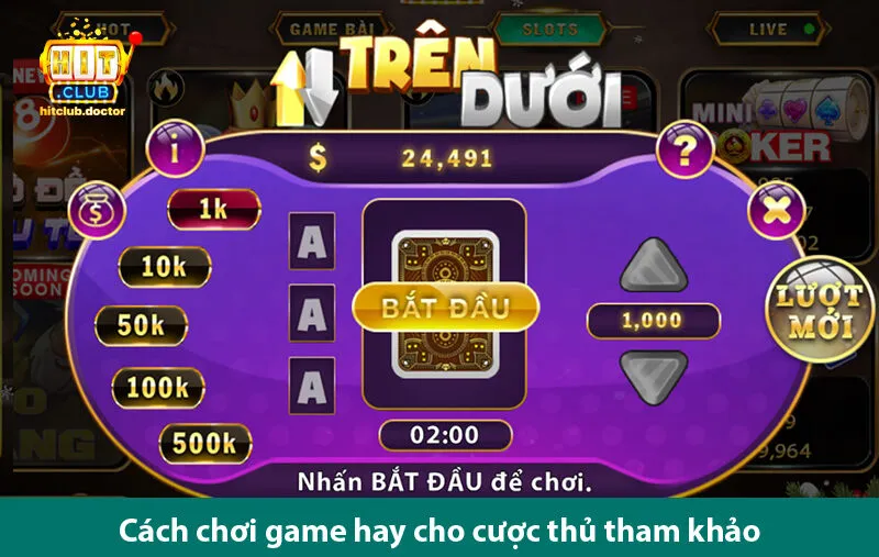 Trò chơi trên dưới cực hot đang chờ bạn chinh phục tại tải hitclub